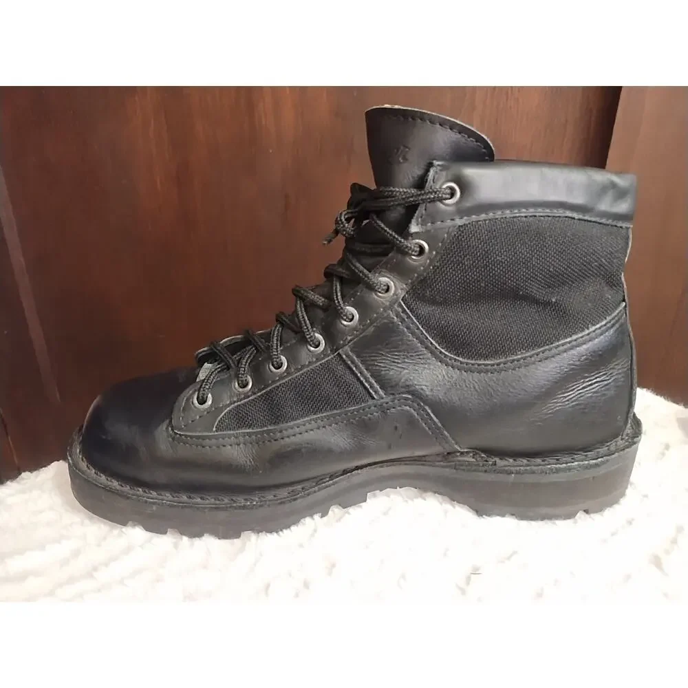 Danner Men Patrol Work Boots Vibram Leather Gore-Tex Black Men's 10 Ankle 25200